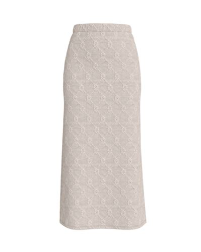 Kjolar - Videlea midi skirt – Eggnog